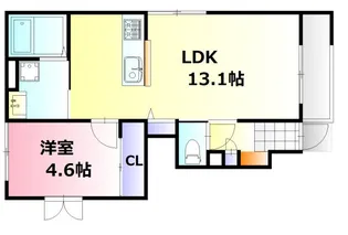 レジデンスM・S【1階】の間取り