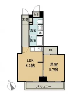 東千田町ハイム【2階】の間取り