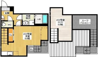 Maisonetic 平和記念公園【2階】の間取り