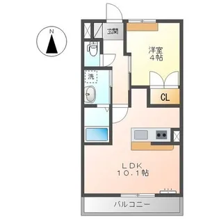 レジデンス堀越【2階】の間取り