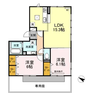 メゾン東原【1階】の間取り