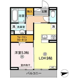 レガリア【3階】の間取り