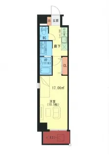 ルミエール府中町【9階】の間取り
