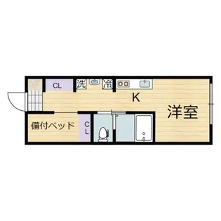 リバーノース中筋【2階】の間取り