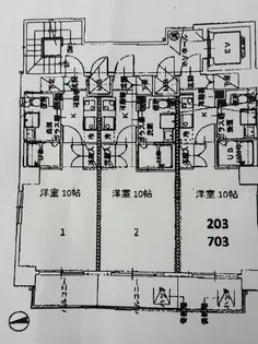 パレグレース十日市【301号室】の間取り