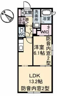 メゾン・カンフリエ井口【2階】の間取り