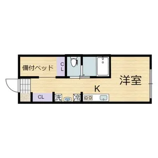 リバーノース中筋【206号室】の間取り