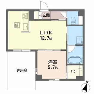 Azure東雲【1階】の間取り