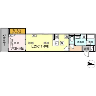 VILLA HAKUYO【1階】の間取り