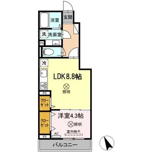 メゾンYZ【1階】の間取り