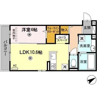 ティアレ【2階】の間取り