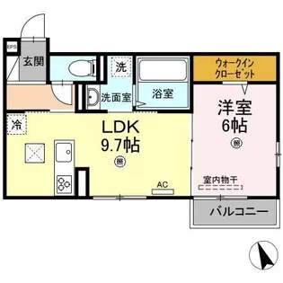 ノクターン Ⅰ棟【1階】の間取り