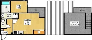 Grandtic DAVA宇品【2階】の間取り