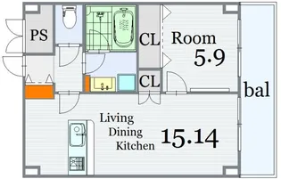 SAKURA.ism【7階】の間取り