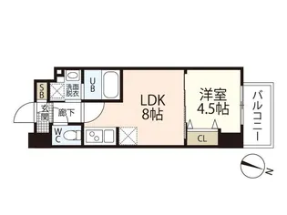 S−RESIDENCE広島駅EAST【7階】の間取り