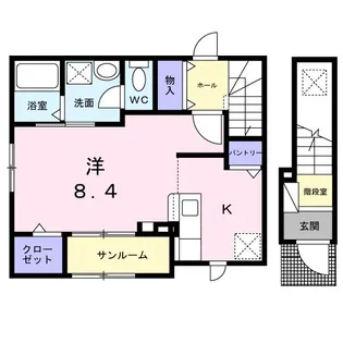 フェア レジデンス【2階】の間取り