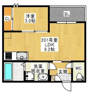 Regalest 東雲【2階】の間取り