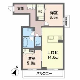 ル・リアンTKS【3階】の間取り