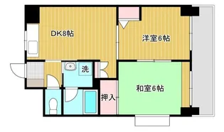 祇園ロイヤル【401号室】の間取り
