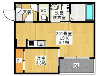 Regalest Mon(モン)【2階】の間取り