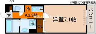 セジュールUMEDA【203号室】の間取り