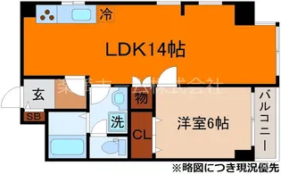 カームネス【2階】の間取り