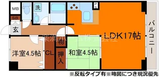 アドニス嵯峨【3階】の間取り