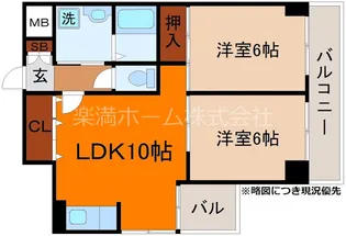 ハミング西浦【5階】の間取り