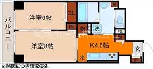 2DKの間取り画像