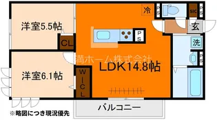 ルーセント伏見稲荷【3階】の間取り
