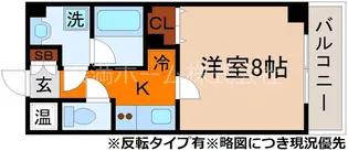 アメージングエステート北野乃杜【217号室】の間取り