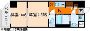 レシオス京都嵯峨野【501号室】の間取り