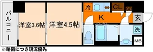 レシオス京都嵯峨野【303号室】の間取り