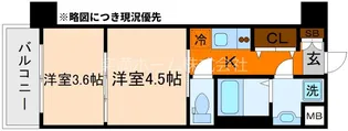 レシオス京都嵯峨野【606号室】の間取り