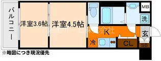 レシオス京都嵯峨野【404号室】の間取り