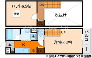 ハンズレジデンス二条【505号室】の間取り