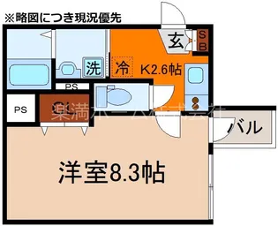 ビエノス京都花園【102号室】の間取り