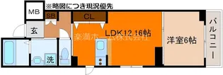 PEACE WELL四条【5階】の間取り