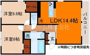 エアフォルク【2階】の間取り