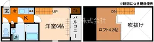 ハーモニーテラス深草大亀谷万帖敷町【205号室】の間取り
