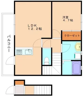 Dio赤間【202号室】の間取り