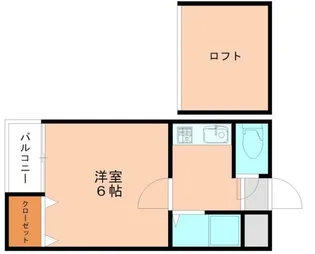 モアハイツ石丸【201号室】の間取り