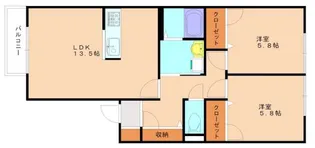 ルミエールE【1階】の間取り