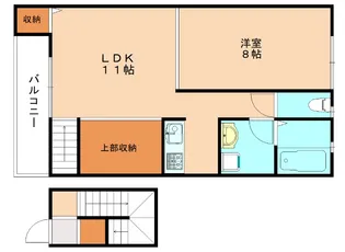 エスポワールA【202号室】の間取り
