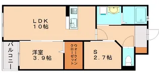 ベルオロール福津中央【203号室】の間取り
