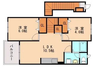 ホルティパークA【2階】の間取り