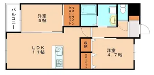 ロイヤルパークタウンA【1階】の間取り