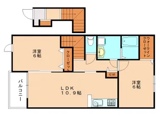 ラウレレヒラ【2階】の間取り