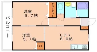 フォレストステージ B【203号室】の間取り