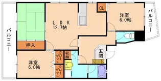 エーデルファミーユ【301号室】の間取り